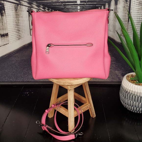 Pink Confetti Coach Pebble Leather Purse - Picture 15 of 15